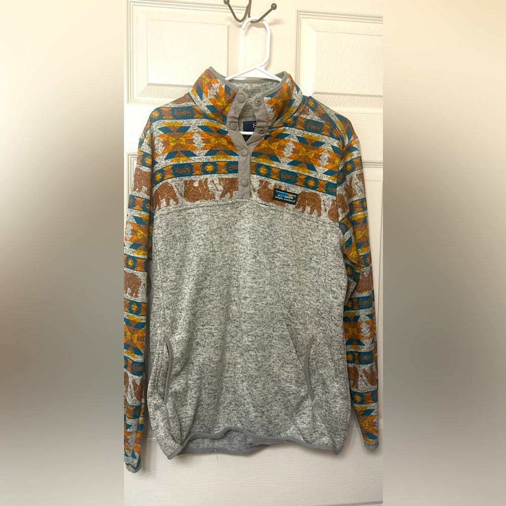 Simply Southern Women’s half button sweatshirt